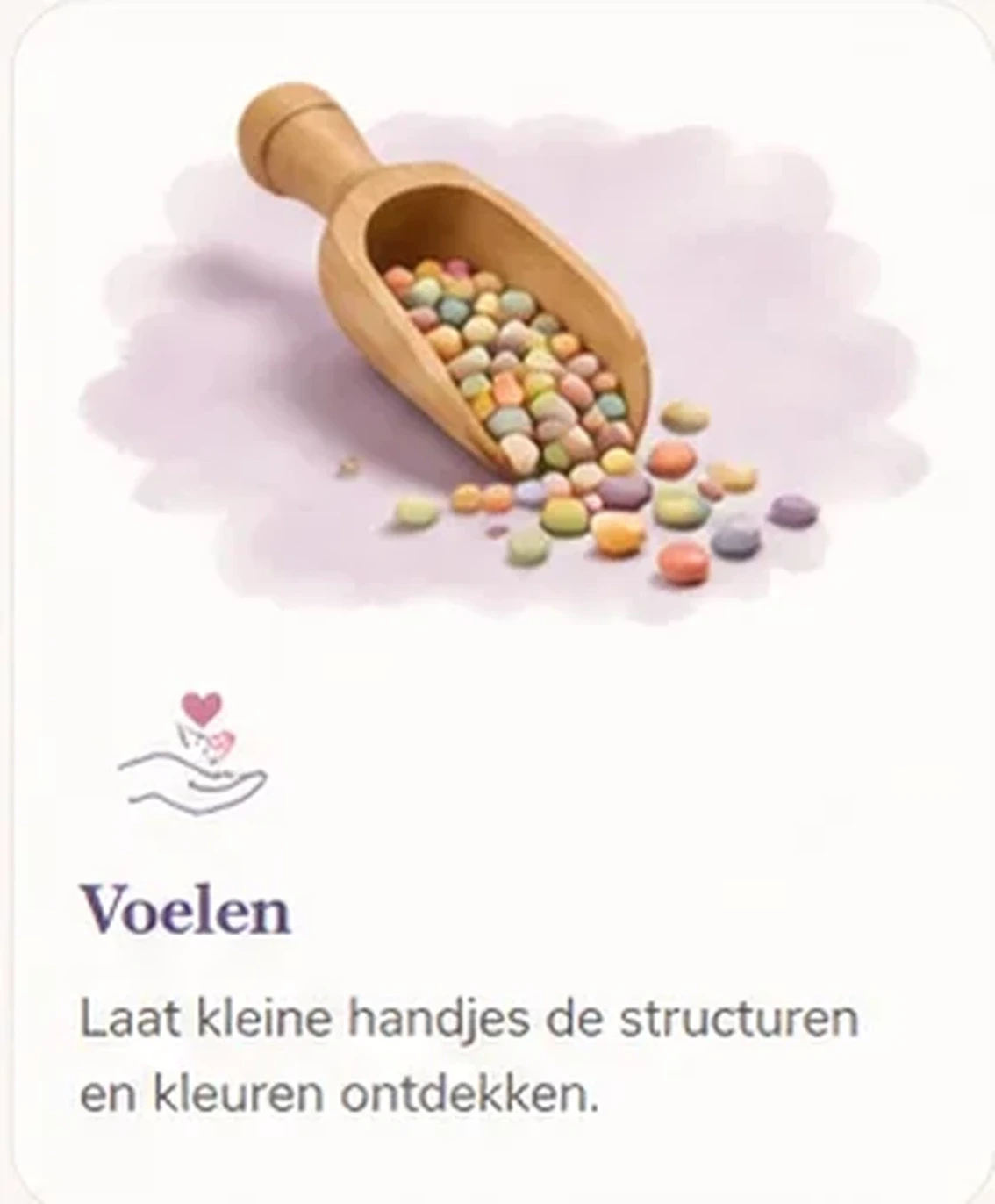 Sensorisch spelen door kleuren en structuren te voelen